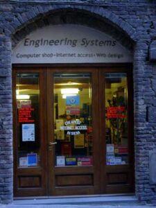 An internet cafe in Siena - I saw at least three, and the hotel had an access point