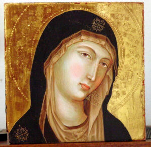 The small painting on wood we purchased in Siena