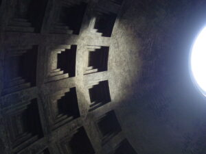 How the sun shines inside the dome