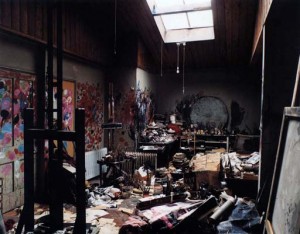 And an image of Francis Bacon's studio - and you think my desk is a mess And an image of Francis Bacon's studio - and you think my desk is a mess