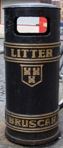 A trash can in Dublin A trash can in Dublin