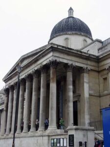 The facade of the National Gallery The facade of the National Gallery
