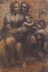 "The Virgin and Child with Saint Anne and Saint John the Baptist" by Leonardo Da Vinci "The Virgin and Child with Saint Anne and Saint John the Baptist" by Leonardo Da Vinci