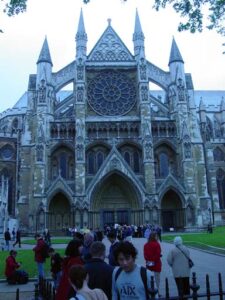 The entrance of Westminster Abbey The entrance of Westminster Abbey
