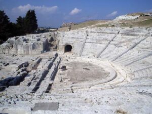 The Greek theatre in Siracusa