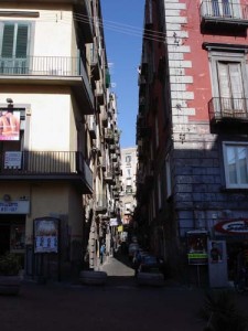 A typical street in Naples A typical street in Naples