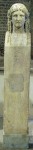 Funerary monument (reminicent of Greek hermes statues)