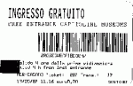 The ticket for the Museo Capitolini The ticket for the Museo Capitolini