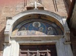 Mosaic over the entryway for Santa Maria di Aracoelis Mosaic over the entryway for Santa Maria di Aracoelis