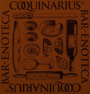 Detail from the placemat at Coquinarius