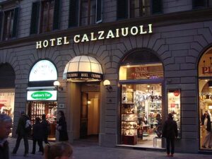 The hotel facade