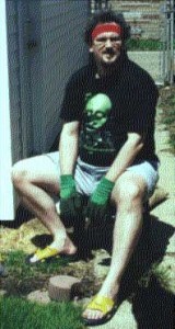 bobingarden A more recent photo of me working in our garden in Chicago