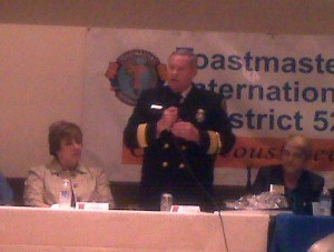 The LA Fire Chief at our Toastmasters District meeting