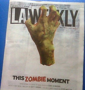 zombiemovement The cover of LA Weekly, This Zombie Moment