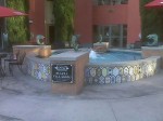A fountain in Little Italy