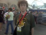 Nathan outside the Convention Center