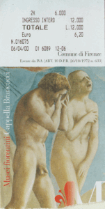 Cappella Branccaci Ticket Cappella Branccaci Ticket