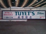 Tuyets Shoes sign Tuyets Shoes sign