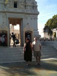 Aviva and Brian in front of the Hindu Temple in Malibu Aviva and Brian in front of the Hindu Temple in Malibu