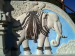 Elephant detail at the Hindu Temple Elephant detail at the Hindu Temple