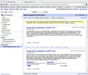 Feed added to Google Reader Feed added to Google Reader