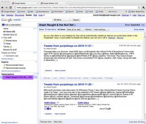 Feed added to Google Reader Feed added to Google Reader