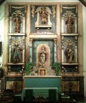 The main altar inside the church