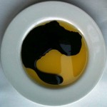 Oil and basalmic vinegar for bread at Mi Piace