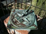 The original sun dial from the first Mission