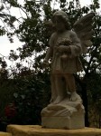 An angel statue An angel statue
