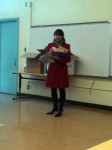 Our school representative describing our upcoming day Our school representative describing our upcoming day
