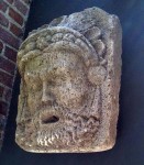 An architectural detail on a wall at Melrose Place