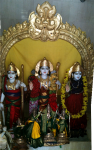 Hindu gods at the local temple on Malibu Canyon Rd.