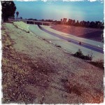 Hipstamtic shot of the 'scenic' Los Angeles River from the park