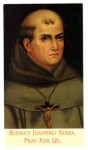 Card for Blessed Junipero Serra, founder of the first California mission Card for Blessed Junipero Serra, founder of the first California mission