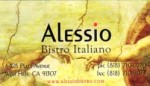 Front of the Alessio business card