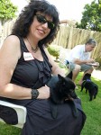 Aviva with the puppy