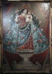 A nice painting in the American Spanish religious style A nice painting in the American Spanish religious style