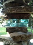 Detail of a column of rocks