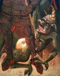 Detail of a monster from a painting Detail of a monster from a painting