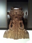 The back of the wooden bust The back of the wooden bust