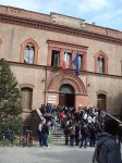 Building with students outside