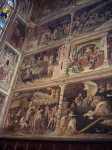 A wall of frescoes