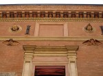A palazzo with a bunch of cool ceramic heads