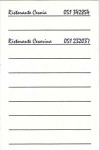 Ristorante Cesarina card