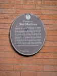 The sign for the Chiesa