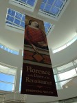 Banner for a show at the Getty