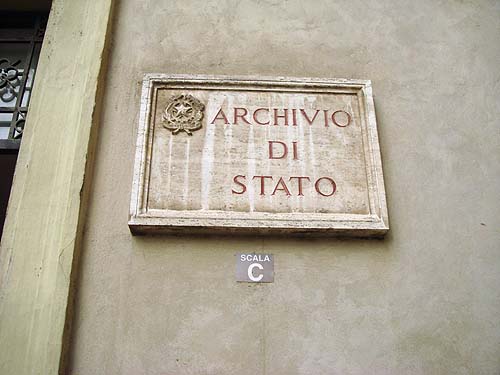 Sign for the archive