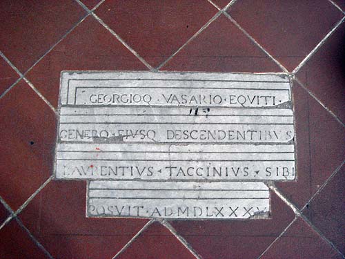 Vasari's tomb