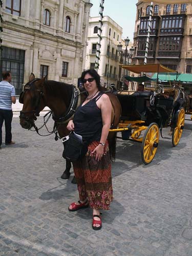 Aviva with horse